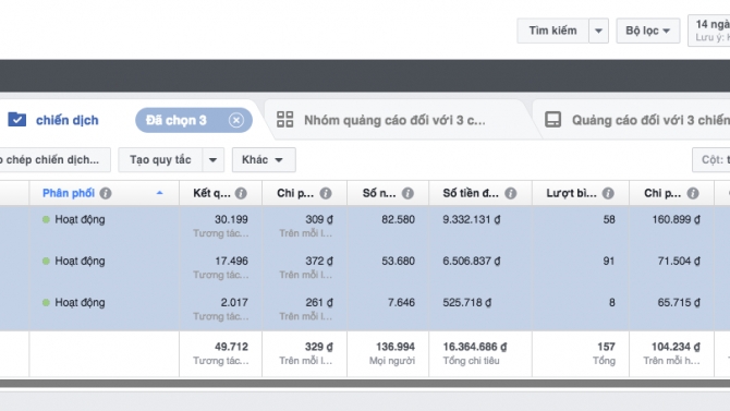 Quảng c&aacute;o Facebook cho c&ocirc;ng ty chuy&ecirc;n lĩnh vực Spa
