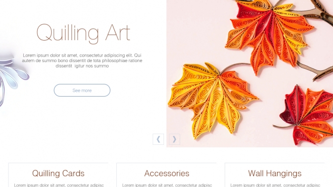 Layout website