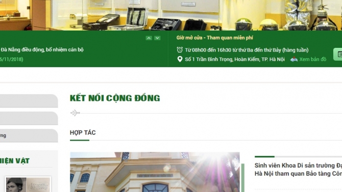 Web content Bảo t&agrave;ng C&ocirc;ng an nh&acirc;n d&acirc;n