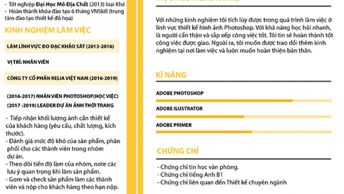 CV c&aacute; nh&acirc;n