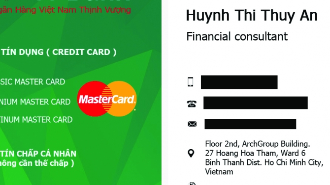 name card vp bank