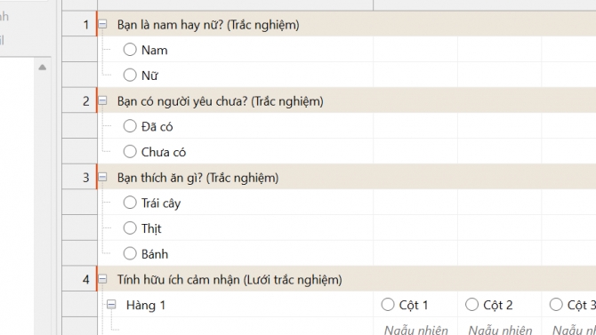 Viết phần mềm t&iacute;ch chọn đ&aacute;p &aacute;n google forms chuẩn SPSS