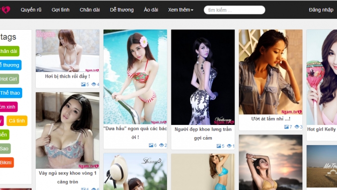 Thiết kế website ngam.tv