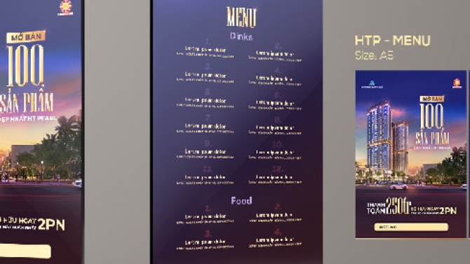 Menu quảng c&aacute;o