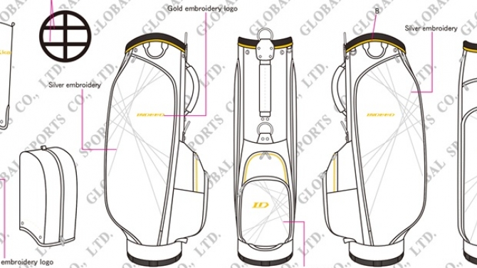 thiết kế t&uacute;i golf