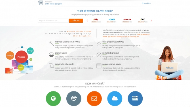 Website c&ocirc;ng ty TMĐT Cầu Vồng
