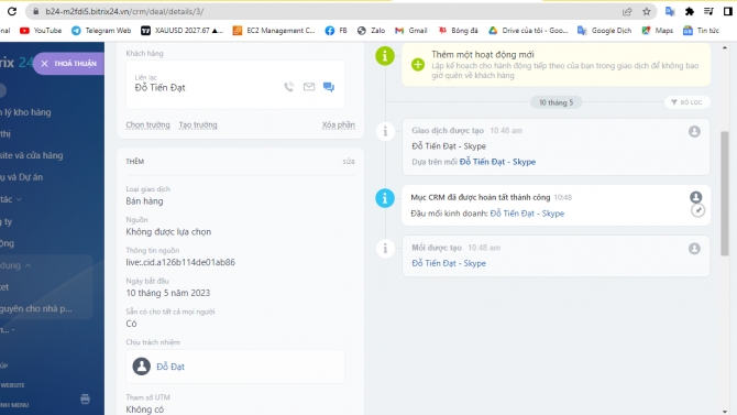 Kết nối Skype, Zalo với Bitrix24