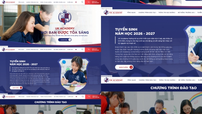 Thiết kế website cho trường học