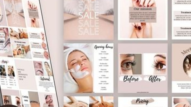 Thiết kế template shopee, instagram