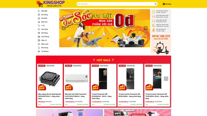 Website TMDT KingShop.vn