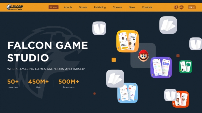 Thiết kế website Falcon Game