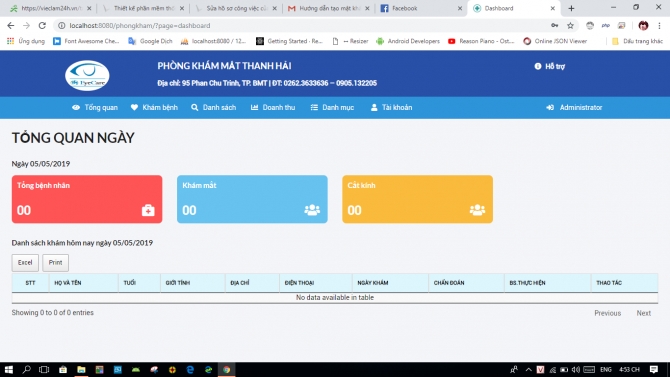 Phần mềm quản l&yacute; ph&ograve;ng kh&aacute;m mắt
