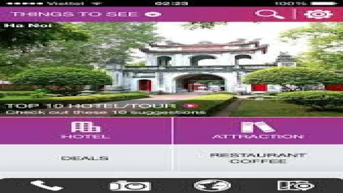 Ứng dụng app mobile tourist.one