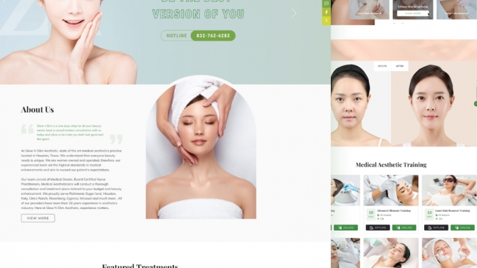 Thiết kế website Glow n Slim
