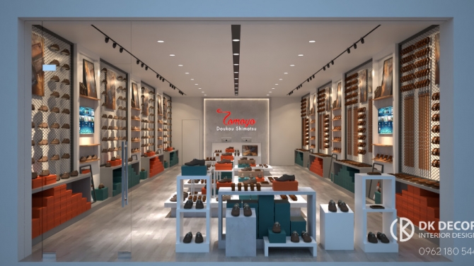 Thiết kế Shop gi&agrave;y nam Tomoyo