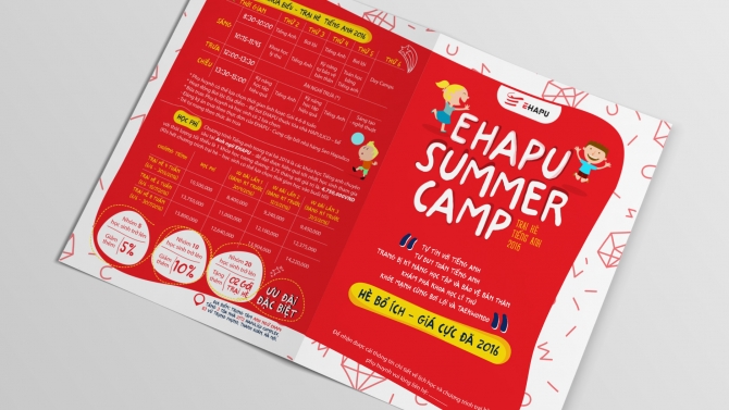 Thiết kế Brochure Ehapu Summer Camp