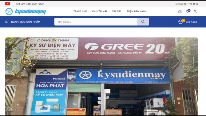 Website v&ecirc;̀ đi&ecirc;̣n máy