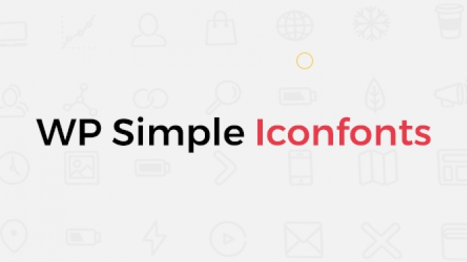 WP Simple Iconfonts - Free & Opensource WordPress Plugin