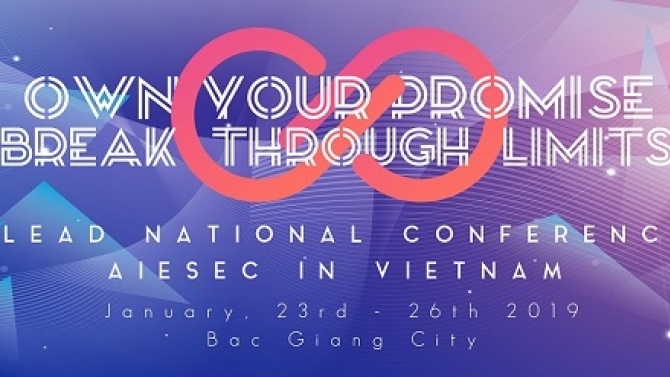 Thiết kế backdrop cho sự kiện của tổ chức AIESEC