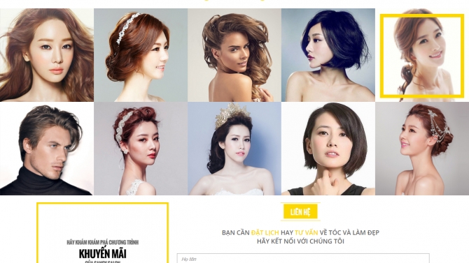 Website Về chăm s&oacute;c t&oacute;c SancySalon