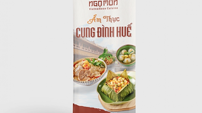 Stande design for Mon Hue Ngo Mon restaurant - Thiết kế stande cho nh&agrave; h&agrave;ng mon Huế Ngọ M&ocirc;n