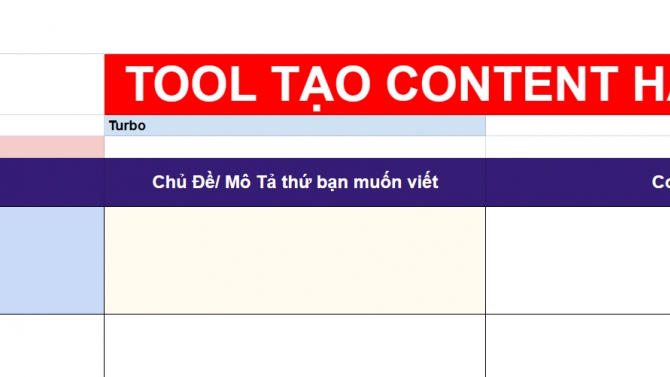 Thiết kế tool tạo content h&agrave;ng loạt với GPT v&agrave; google sheet
