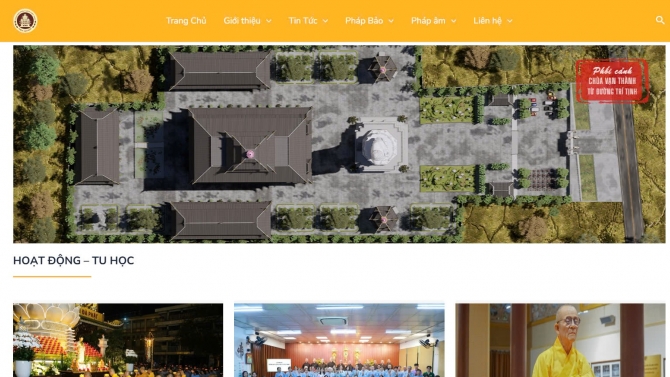 Website Ch&ugrave;a Vạn Đức - TP Thủ Đức