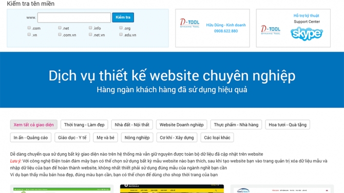 S&agrave;n Giao dịch Web