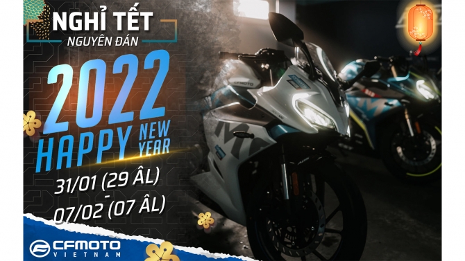 Thiết kế banner nghỉ tết 2022 cho Showroom Motor
