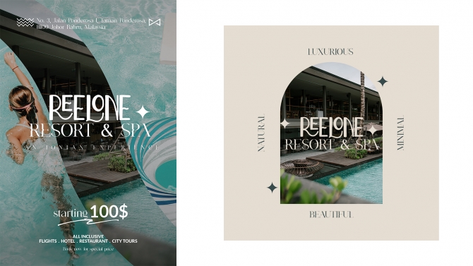 Reelone resort social media