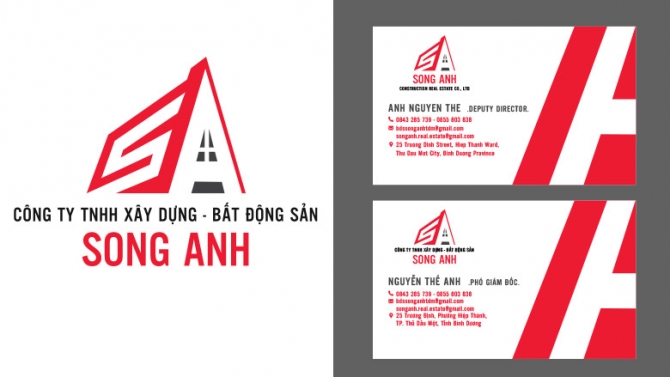 Logo v&agrave; namecard Song Anh