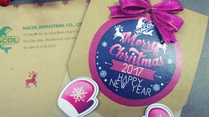 Thiệp Noel handmade