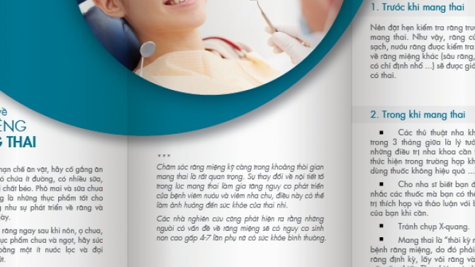 Brochure Mang thai & Sức khỏe răng miệng