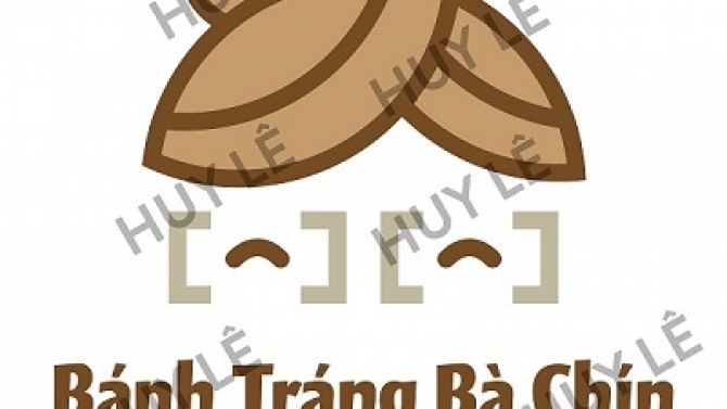 Logo cho cửa h&agrave;ng b&aacute;nh tr&aacute;ng trộn