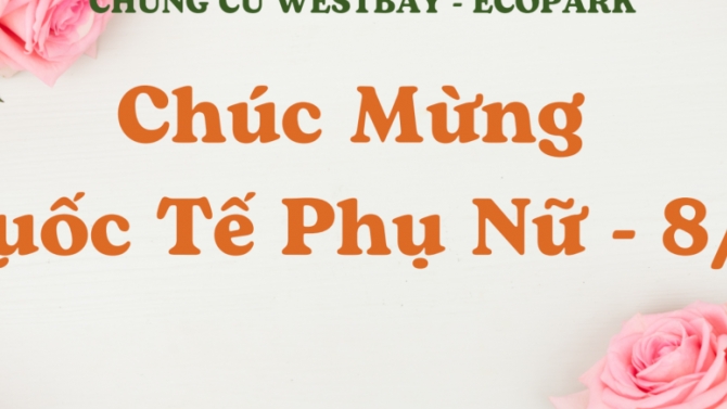 Thiết kế Backdrop - Ch&uacute;c mừng 8/3