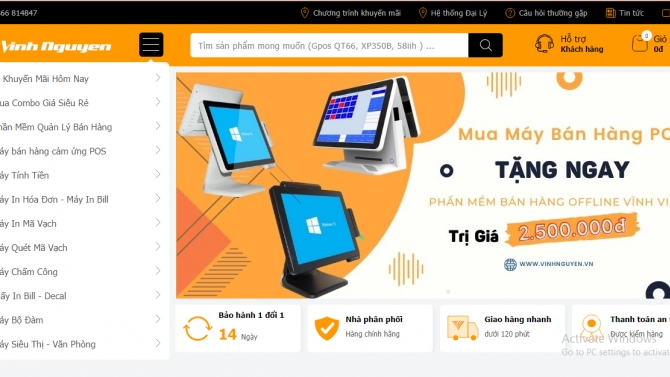 Thiết kế website b&aacute;n h&agrave;ng