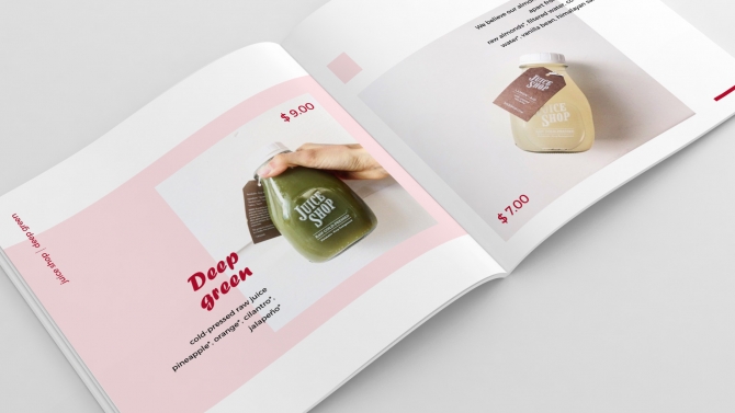 juice shop - brochure