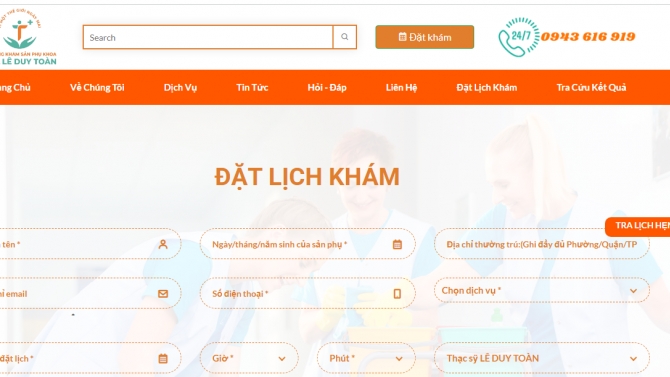 Triển khai website cho c&aacute;c ph&ograve;ng kh&aacute;m, trung t&acirc;m