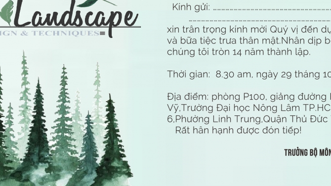 Thiết kế logo,thiệp mời,banner cho sự kiện