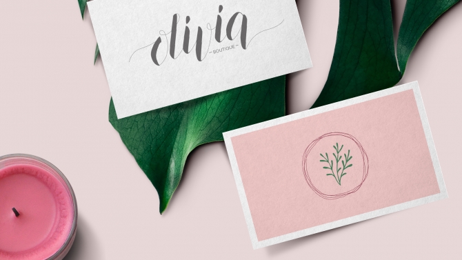 Thiế kế logo shop thời trang Olivia