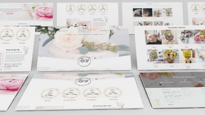 Website Tiệm hoa Đại Việt