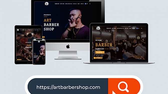 Website Wordpress - Art Barber Shop