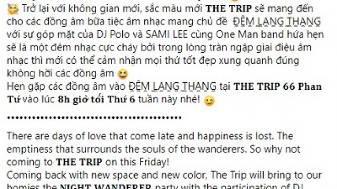 Quản l&yacute; Page The Trip 66