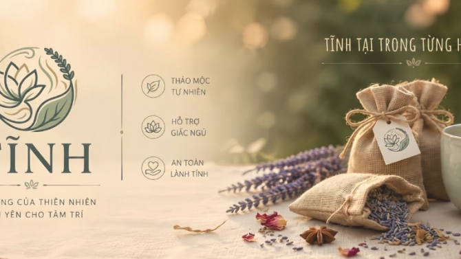 Dự &aacute;n t&uacute;i thơm thảo mộc Tĩnh