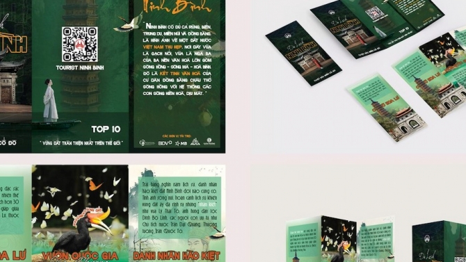 Thiết kế brochure giới thiệu Ninh B&igrave;nh