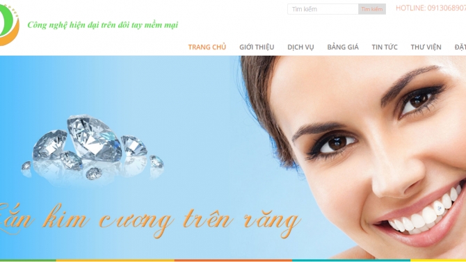 Thiết kế website  http://nhakhoatrangdung.com.vn/