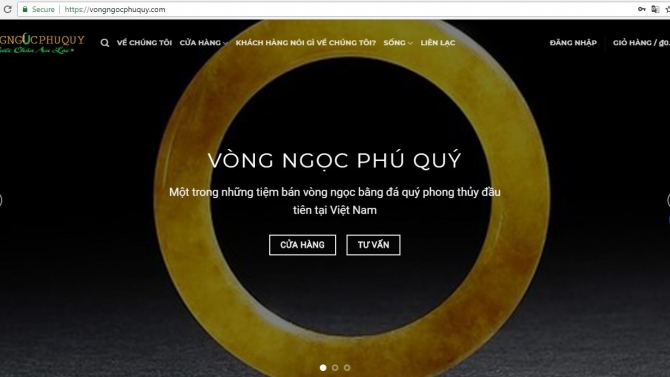L&agrave;m website cho c&ocirc;ng ty trang sức