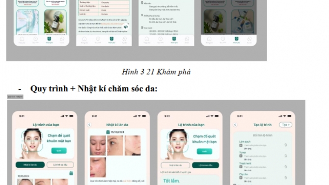 NGHI&Ecirc;N CỨU ỨNG DỤNG DESIGN THINKING THIẾT KẾ ỨNG DỤNG &ldquo;LỘ TR&Igrave;NH CHĂM S&Oacute;C DA MẶT&rsquo;&rsquo;