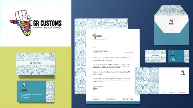 Thiết kế Logo - Nhận diện thương hiệu GR CUSTOMS