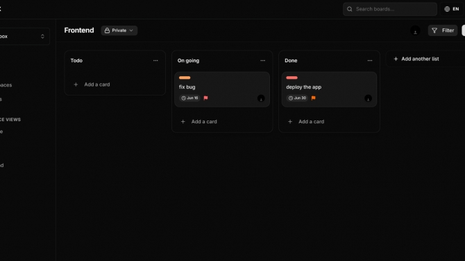 Taskbox &ndash; Nền tảng Quản l&yacute; Dự &aacute;n, Workspace & Tự động h&oacute;a Quy tr&igrave;nh (Full-Stack)
